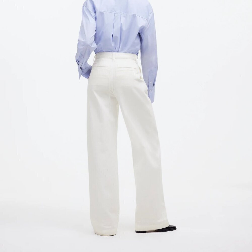 Madewell Harlow Wide-Leg Jeans Airy Denim Edition White Size 31 - Picture 2 of 10